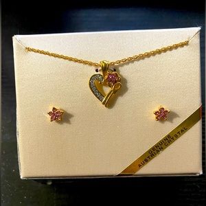 2 piece earring and necklace set